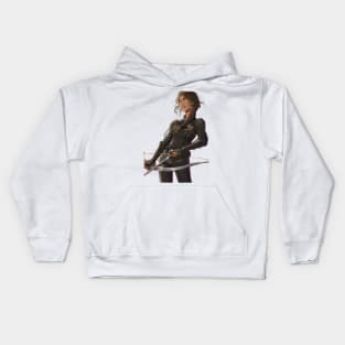 girl on fine Kids Hoodie